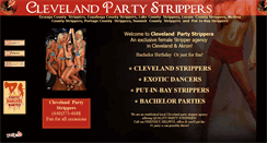 Desktop Screenshot of clevelandpartystrippers.com